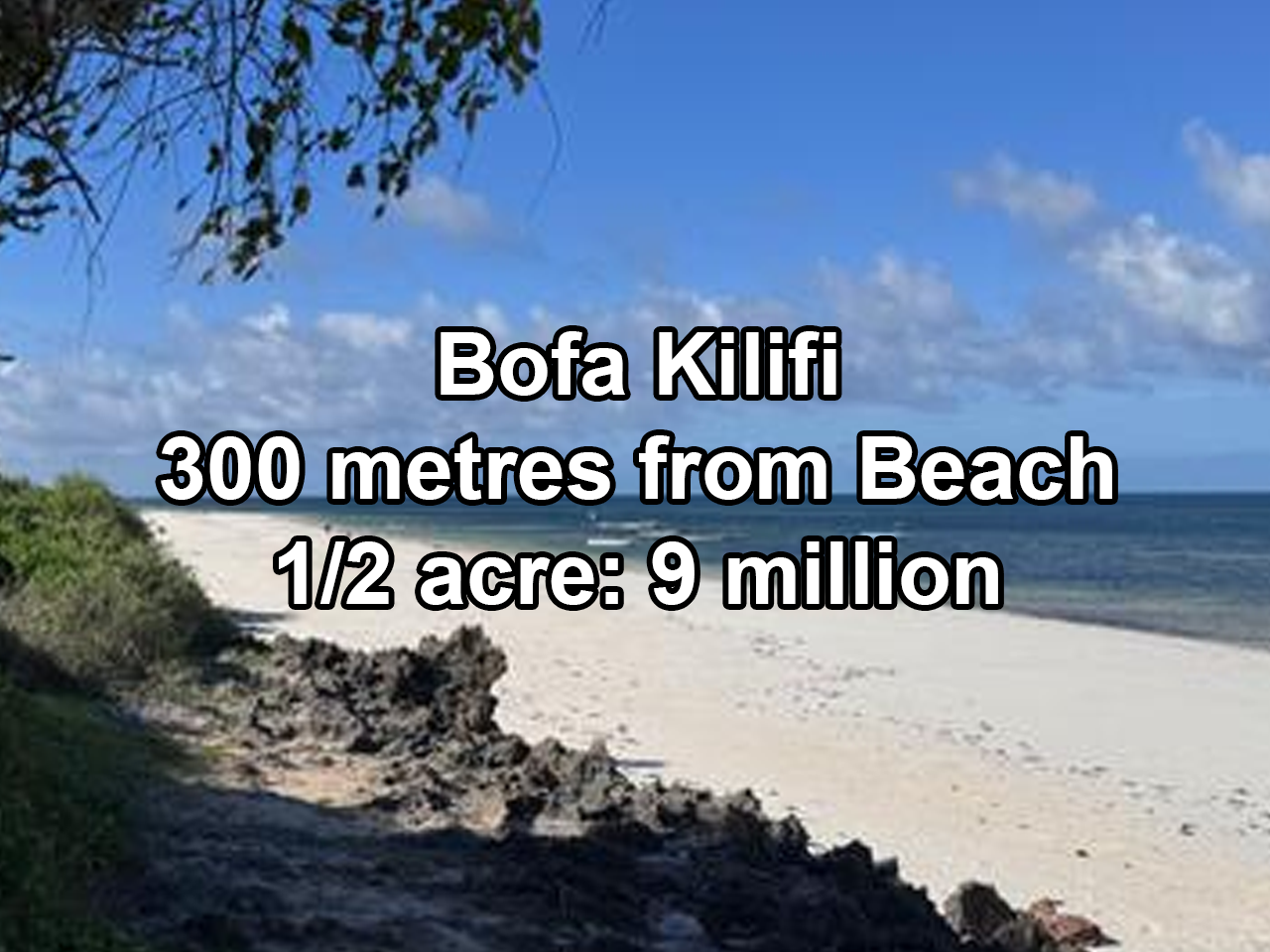 Bofa Kilifi half acre listing